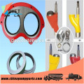 manganese steel wear plate and cutting ring for PM/Schwing/Sany pump truck